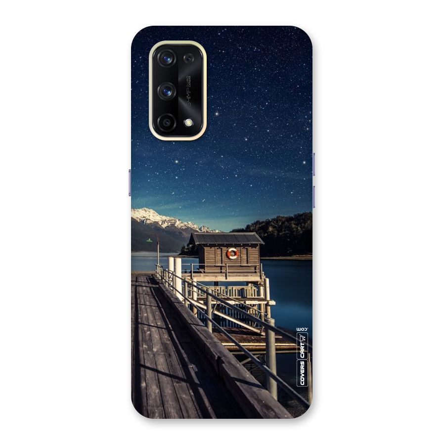 Beautiful Dock Hut Glass Back Case for Realme X7 Pro