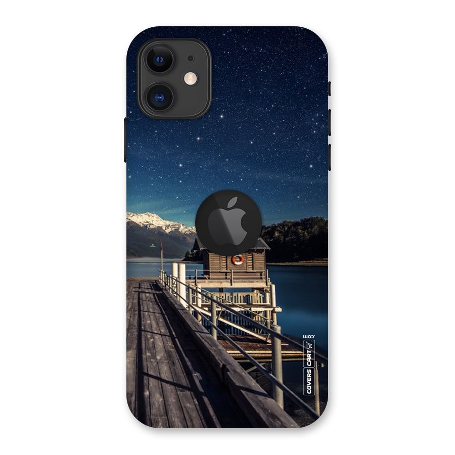 Beautiful Dock Hut Back Case for iPhone 11 Logo Cut