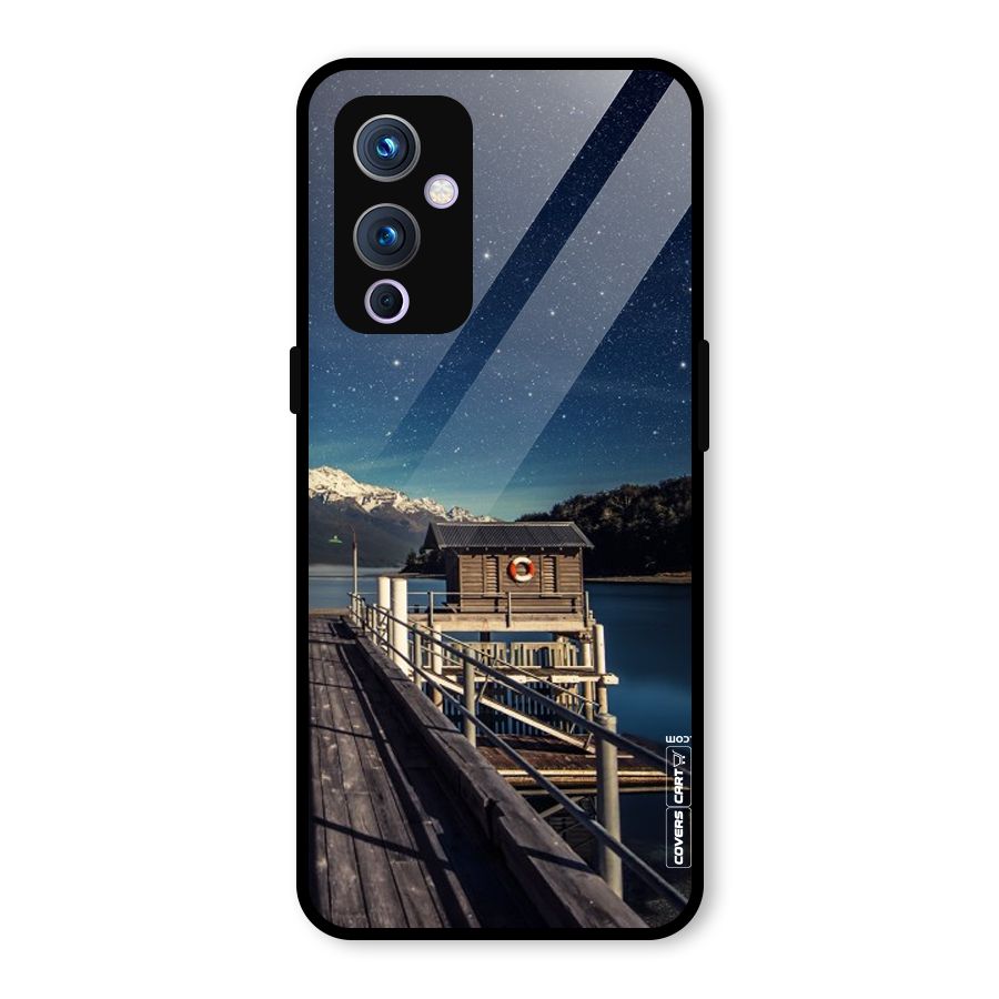Beautiful Dock Hut Glass Back Case for OnePlus 9