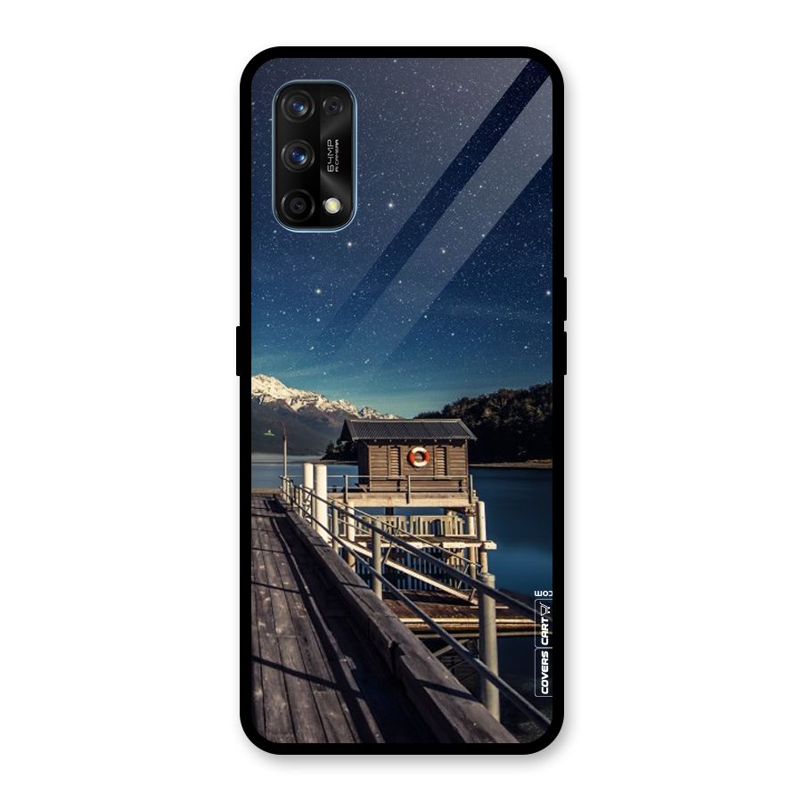 Beautiful Dock Hut Glass Back Case for Realme 7 Pro