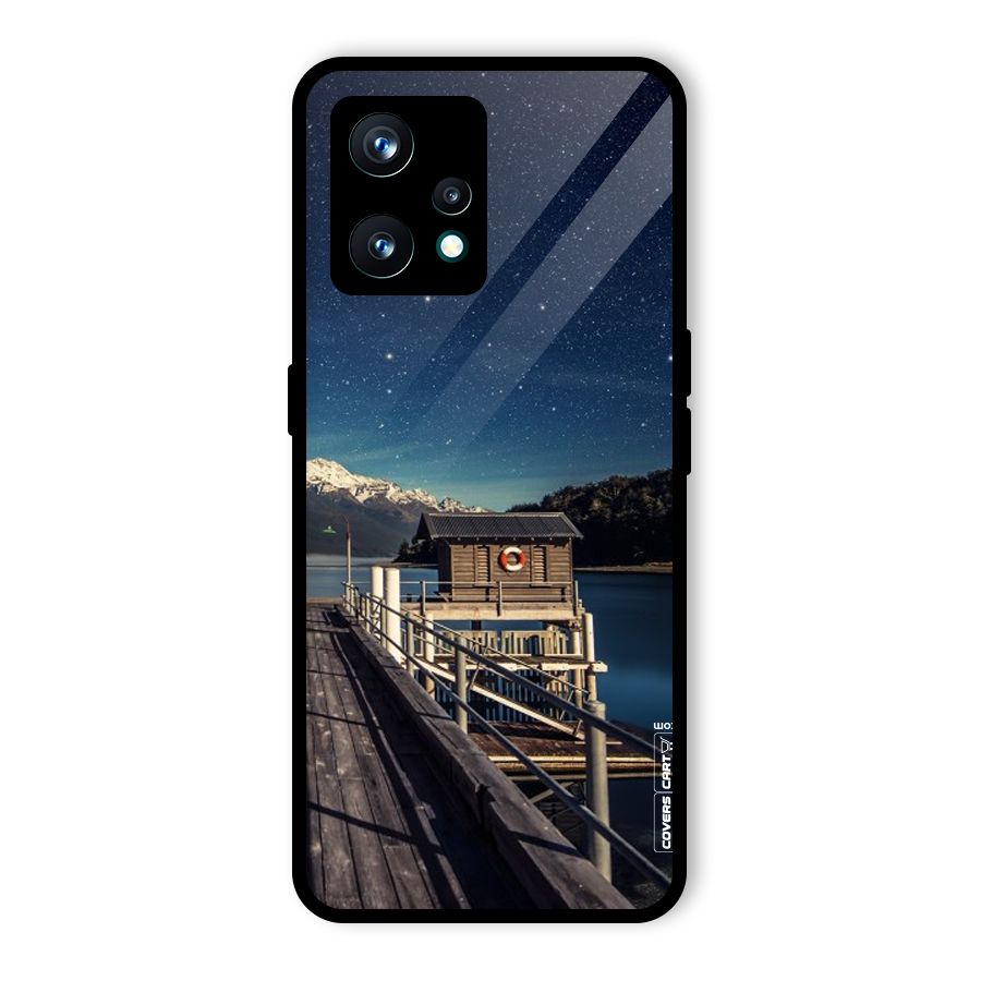 Beautiful Dock Hut Glass Back Case for Realme 9 Pro Plus 5G