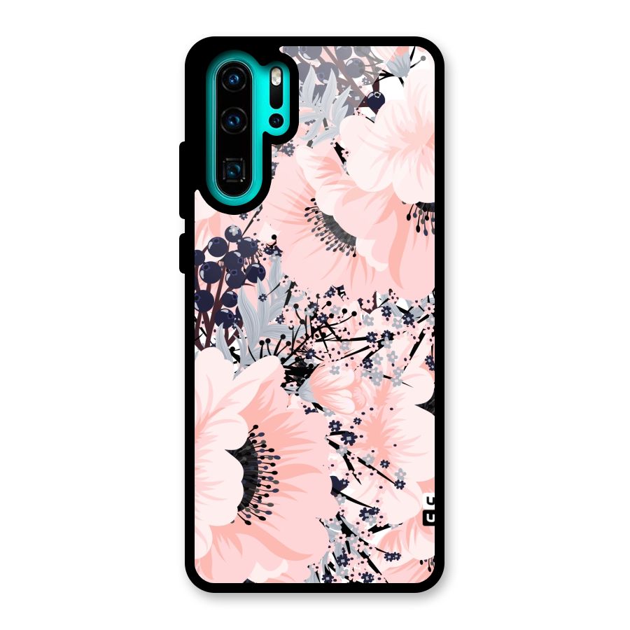 Beautiful Flowers Glass Back Case for Huawei P30 Pro