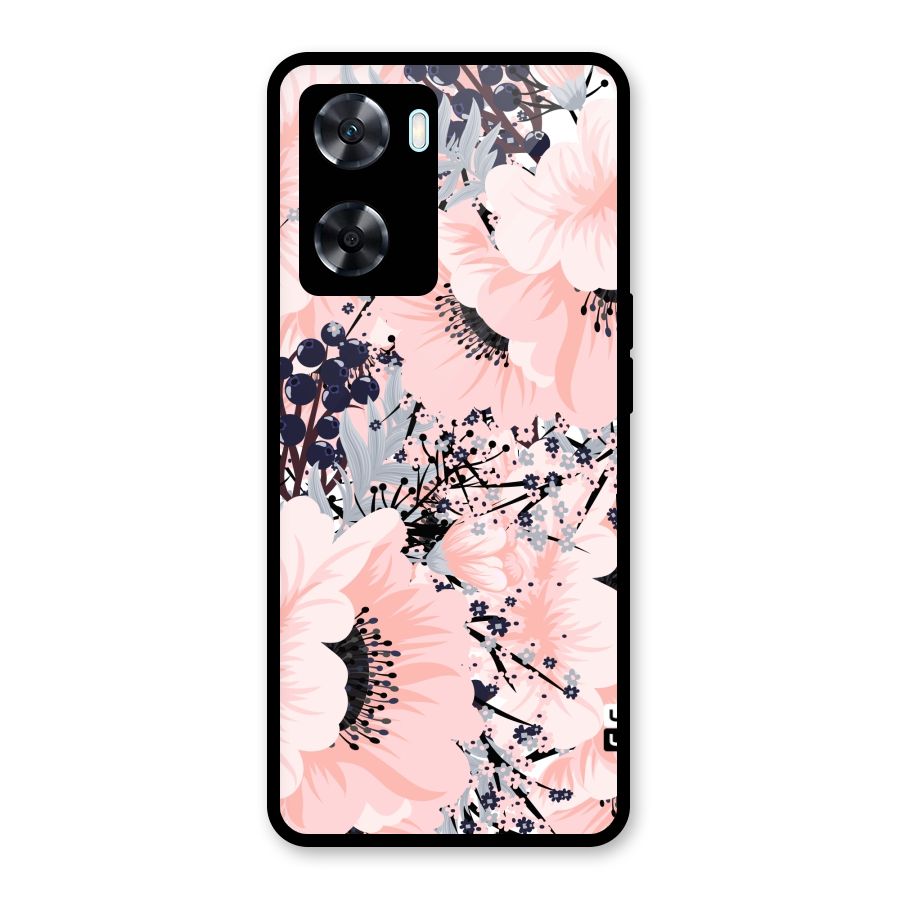 Beautiful Flowers Glass Back Case for Oppo A77