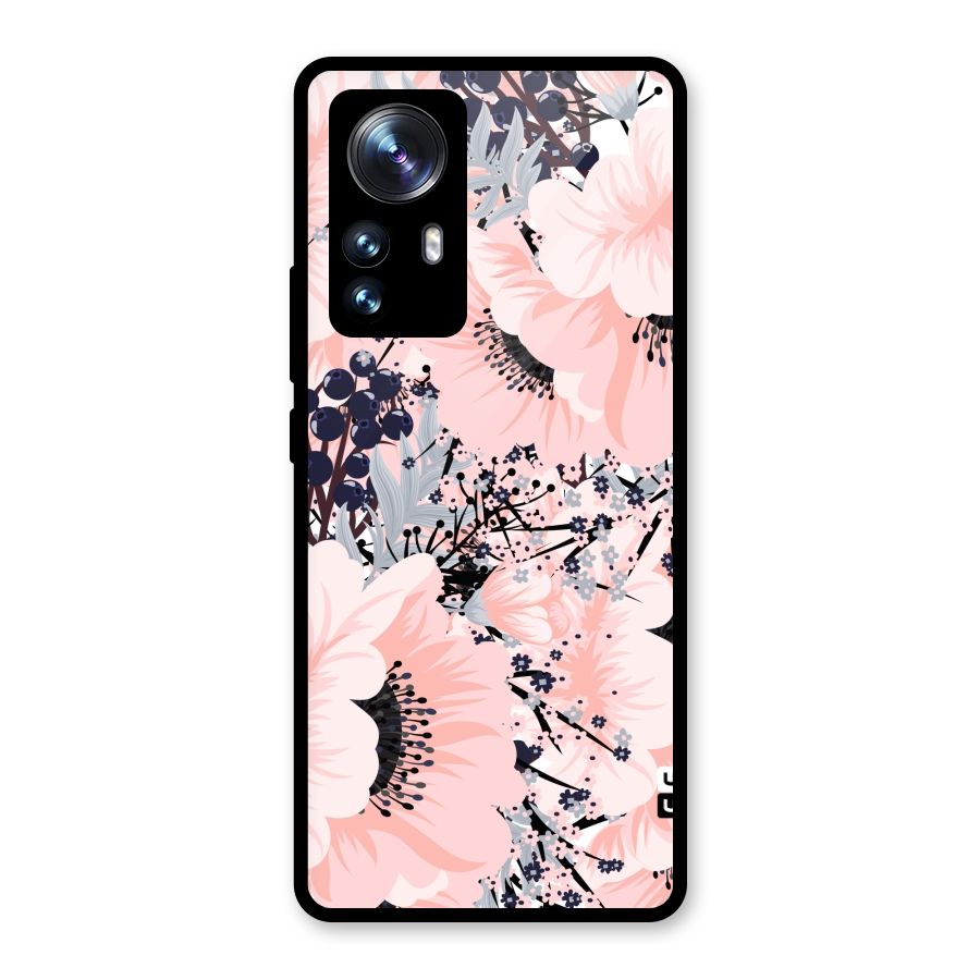 Beautiful Flowers Glass Back Case for Xiaomi 12 Pro
