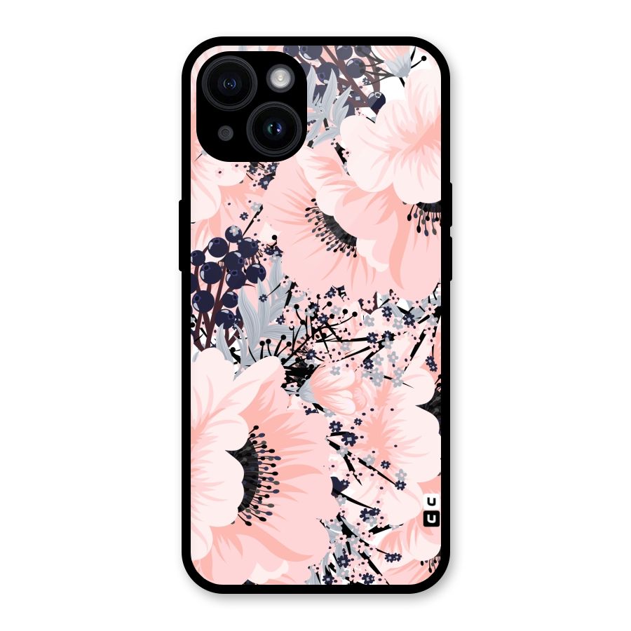 Beautiful Flowers Glass Back Case for iPhone 14