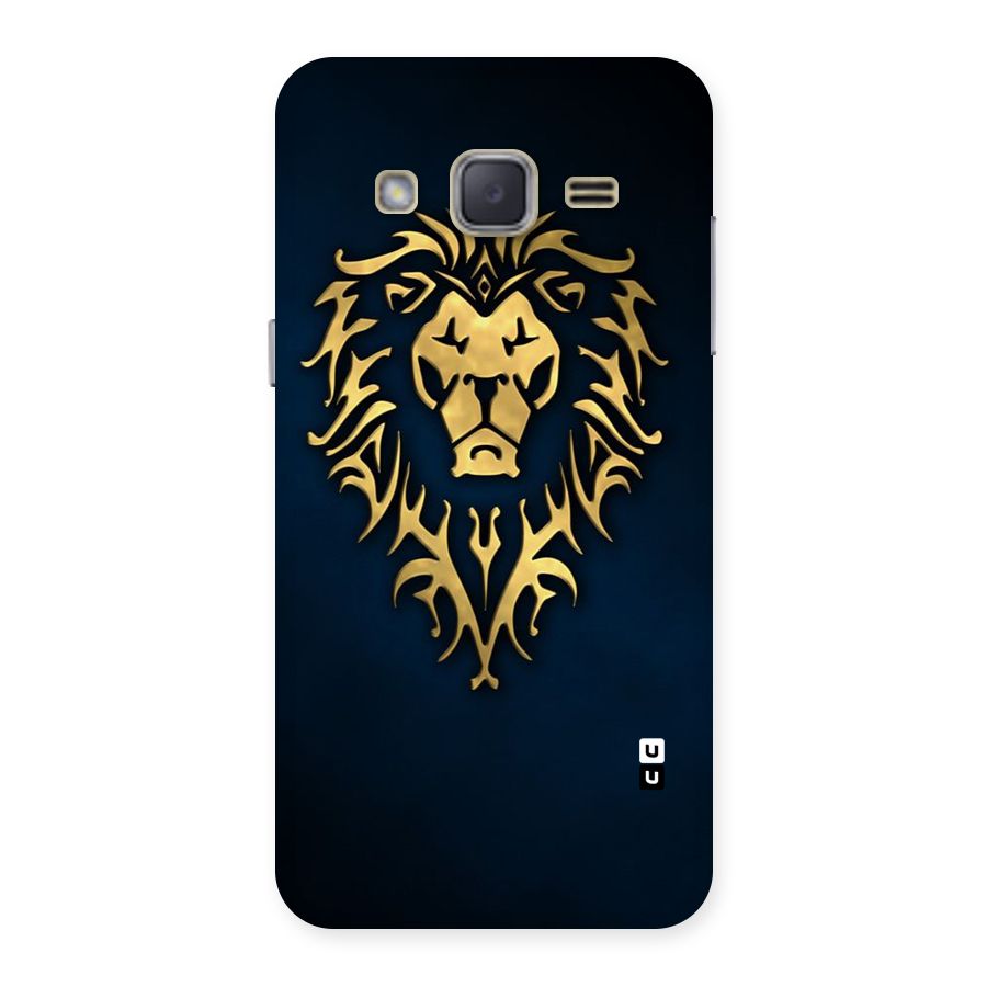 Beautiful Golden Lion Design Back Case for Galaxy J2