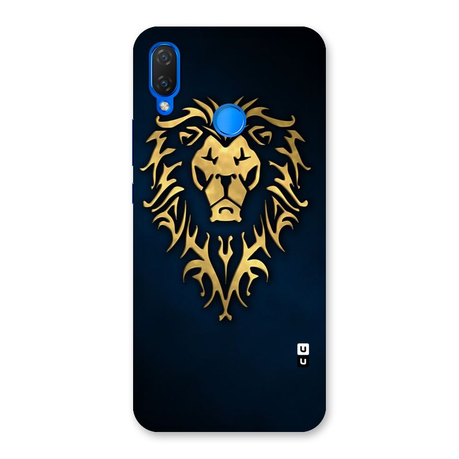Beautiful Golden Lion Design Back Case for Huawei P Smart+