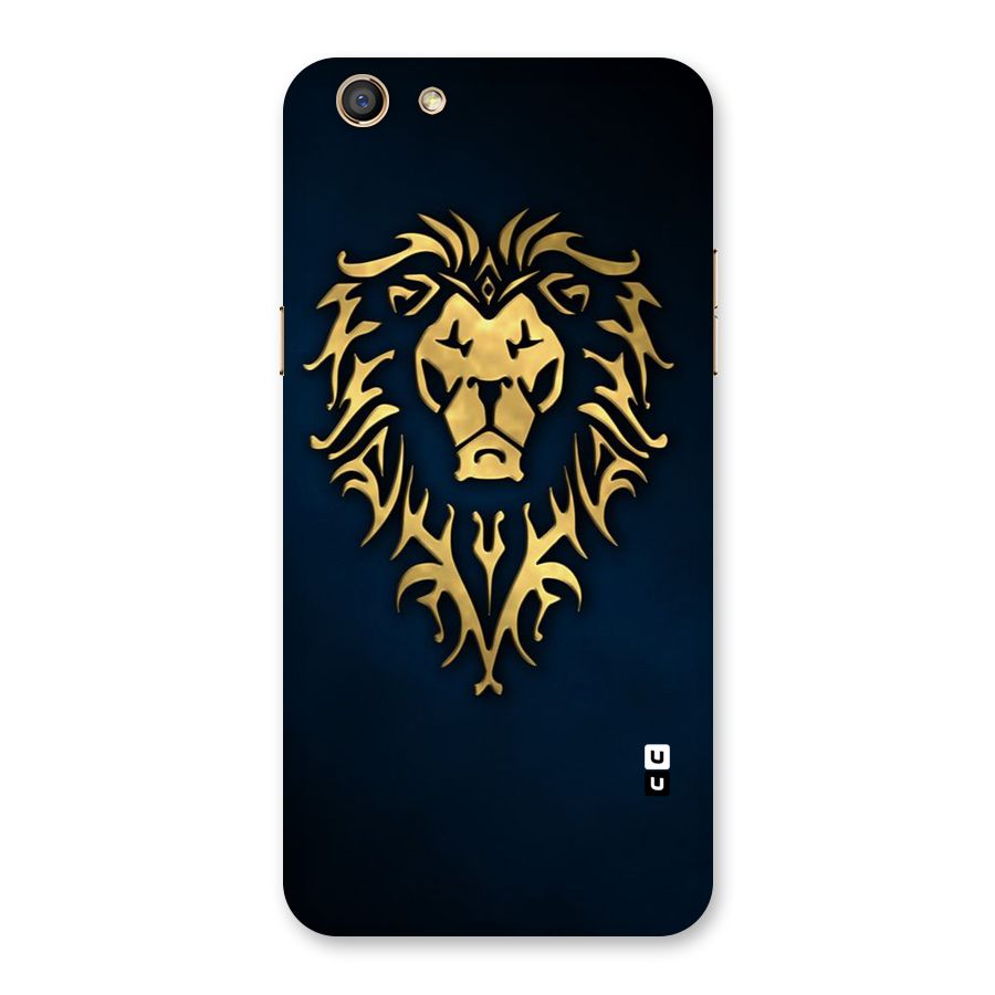 Beautiful Golden Lion Design Back Case for Oppo F3