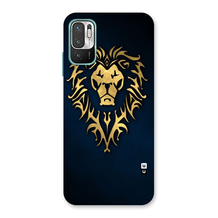 Beautiful Golden Lion Design Back Case for Redmi Note 10T 5G