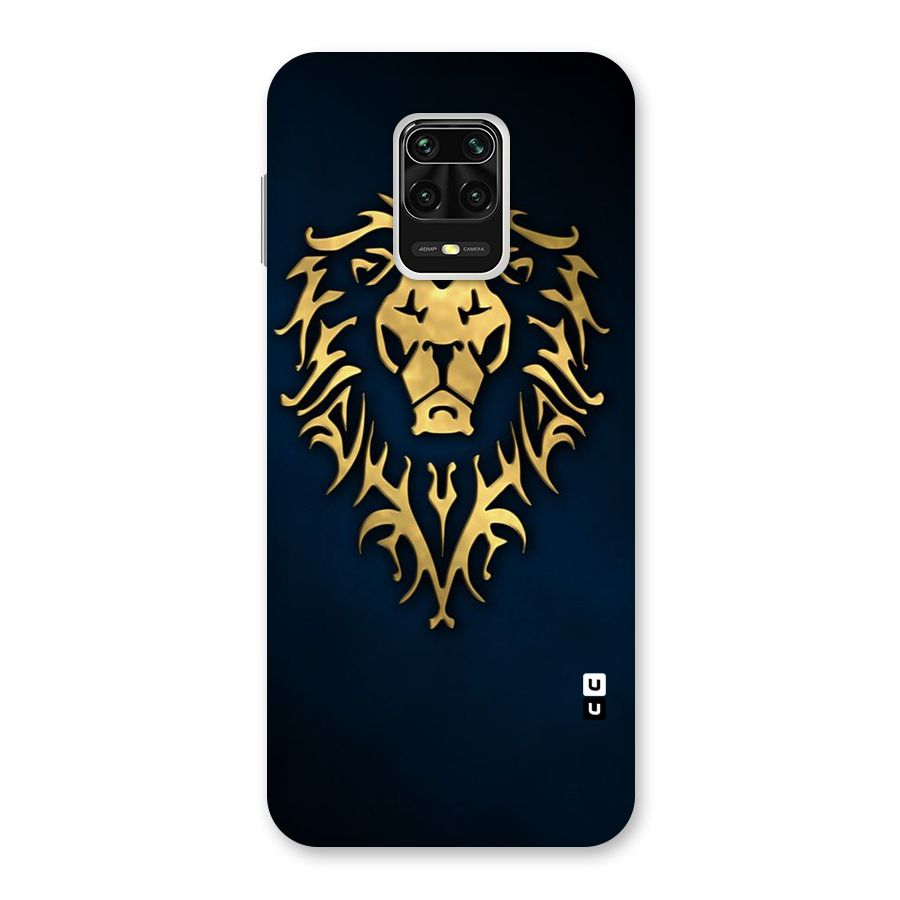 Beautiful Golden Lion Design Back Case for Redmi Note 9 Pro