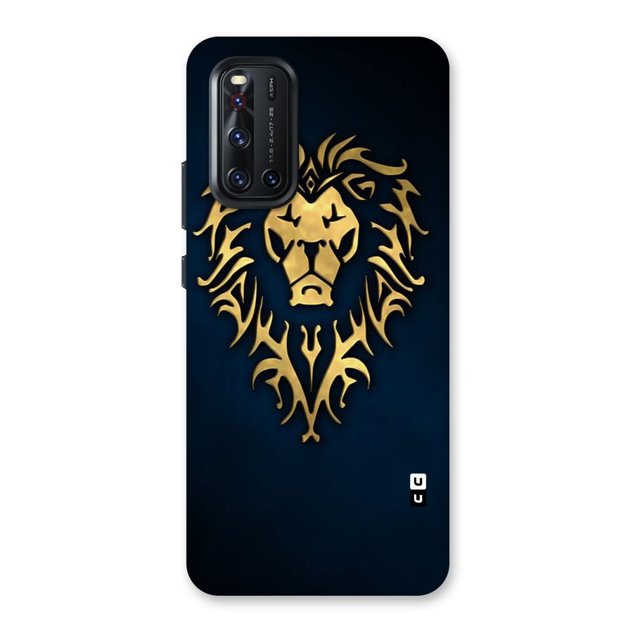 Beautiful Golden Lion Design Back Case for Vivo V19