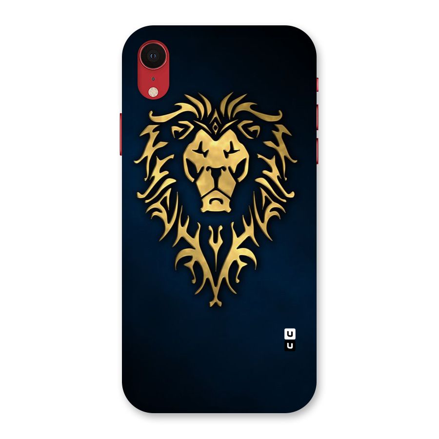 Beautiful Golden Lion Design Back Case for iPhone XR