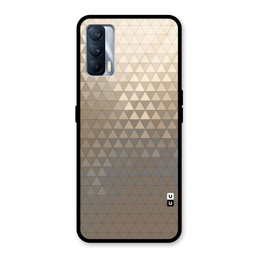 Beautiful Golden Pattern Glass Back Case for Realme X7