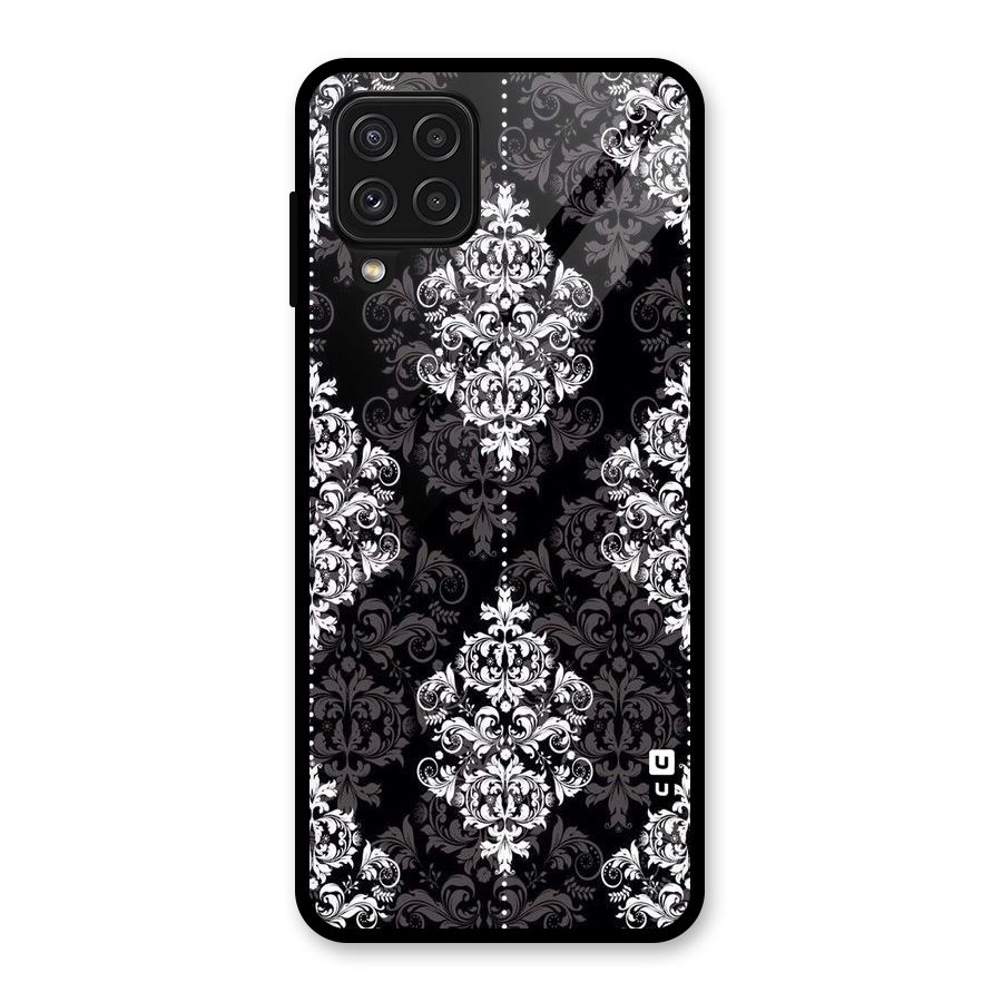 Beautiful Grey Pattern Glass Back Case for Galaxy A22 4G