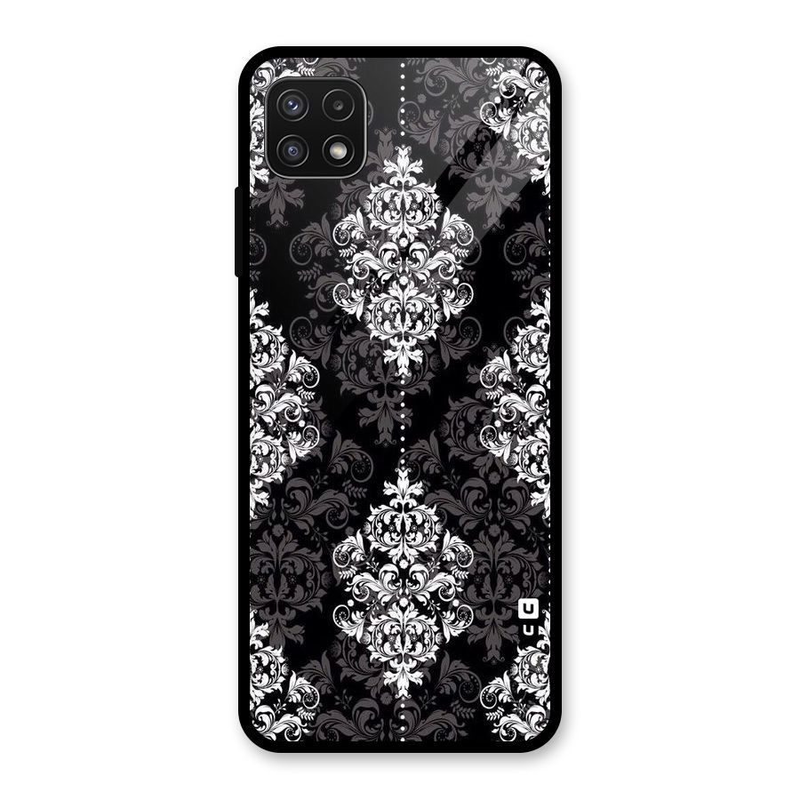 Beautiful Grey Pattern Glass Back Case for Galaxy A22 5G