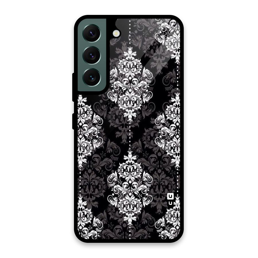 Beautiful Grey Pattern Glass Back Case for Galaxy S22 5G