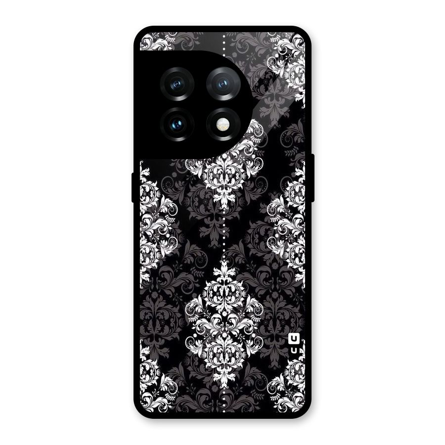 Beautiful Grey Pattern Glass Back Case for OnePlus 11