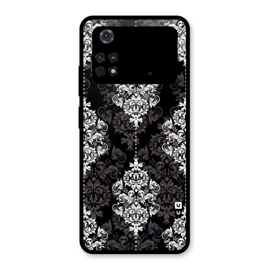Beautiful Grey Pattern Glass Back Case for Poco M4 Pro 4G