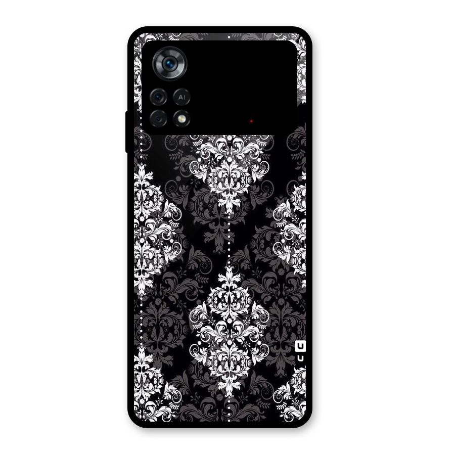 Beautiful Grey Pattern Glass Back Case for Poco X4 Pro 5G