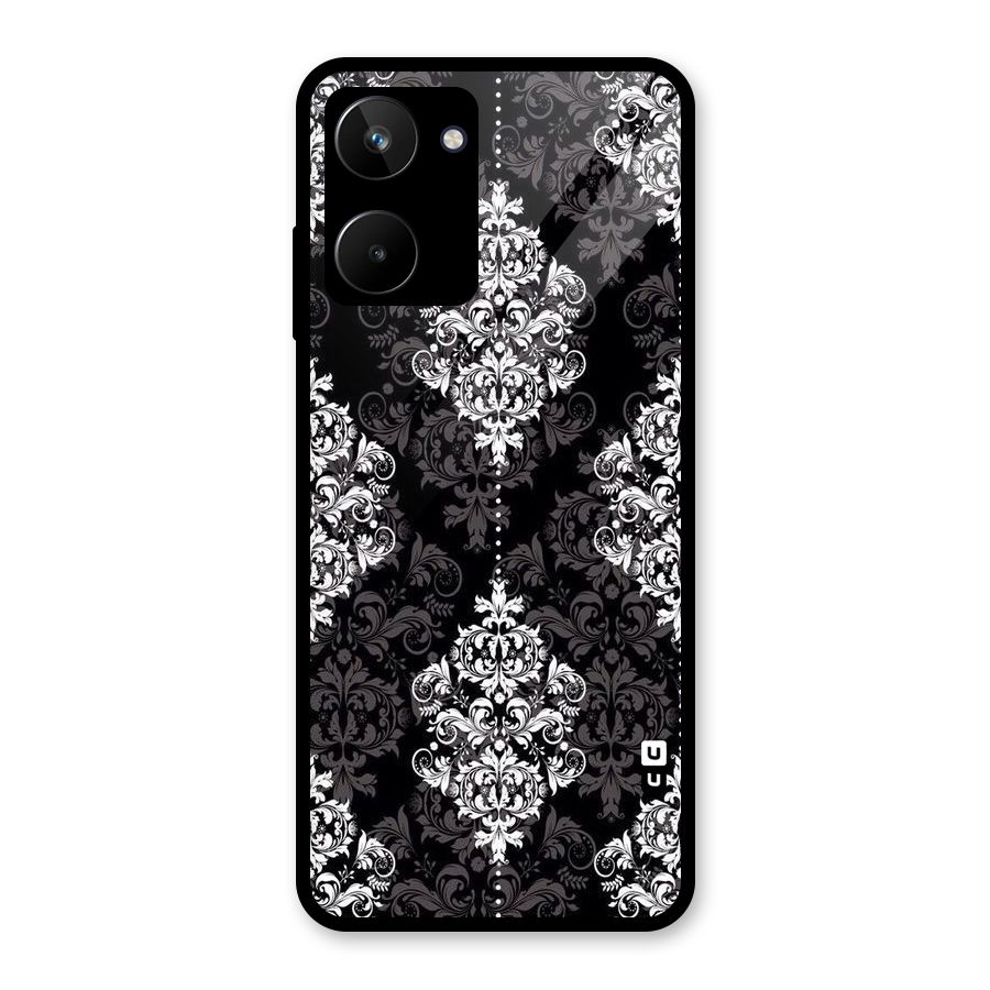 Beautiful Grey Pattern Glass Back Case for Realme 10