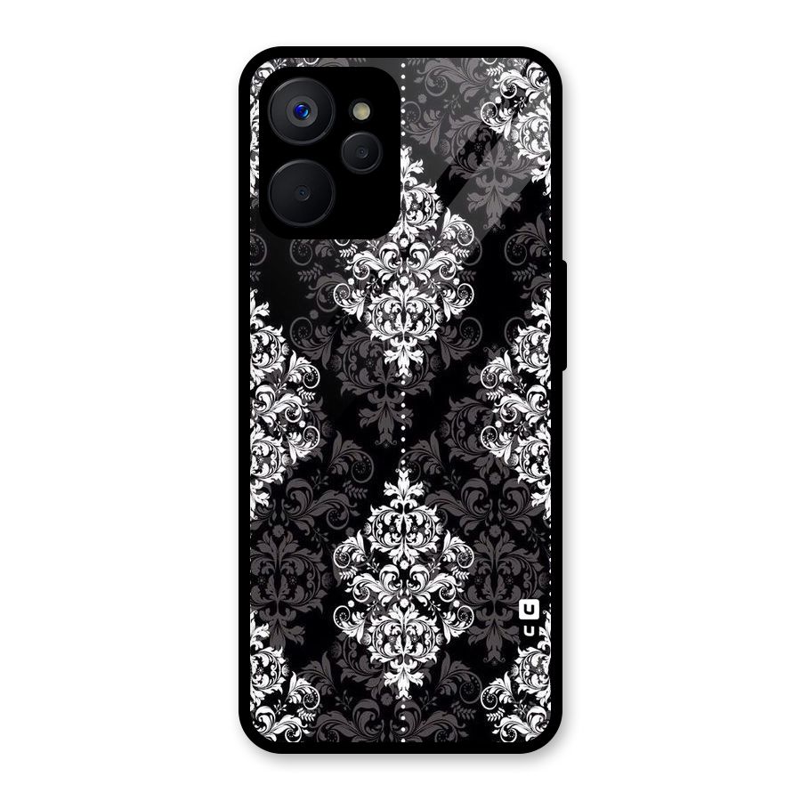 Beautiful Grey Pattern Glass Back Case for Realme 9i 5G