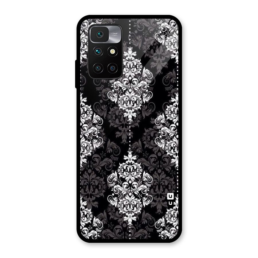 Beautiful Grey Pattern Glass Back Case for Redmi 10 Prime