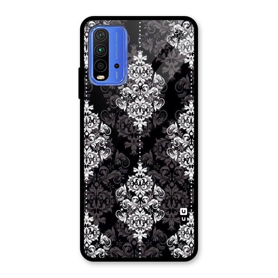 Beautiful Grey Pattern Glass Back Case for Redmi 9 Power