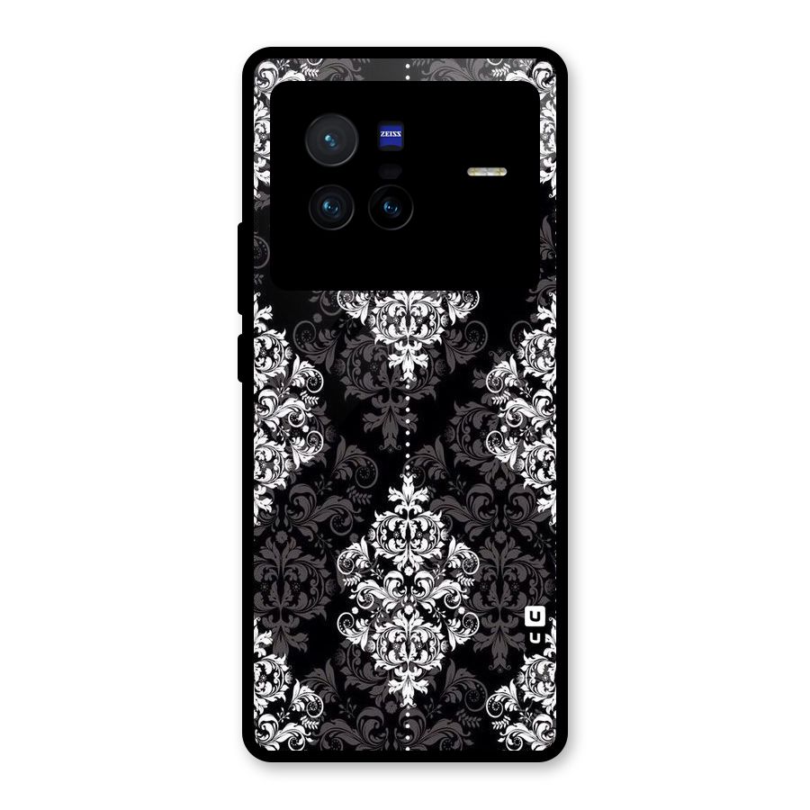 Beautiful Grey Pattern Glass Back Case for Vivo X80