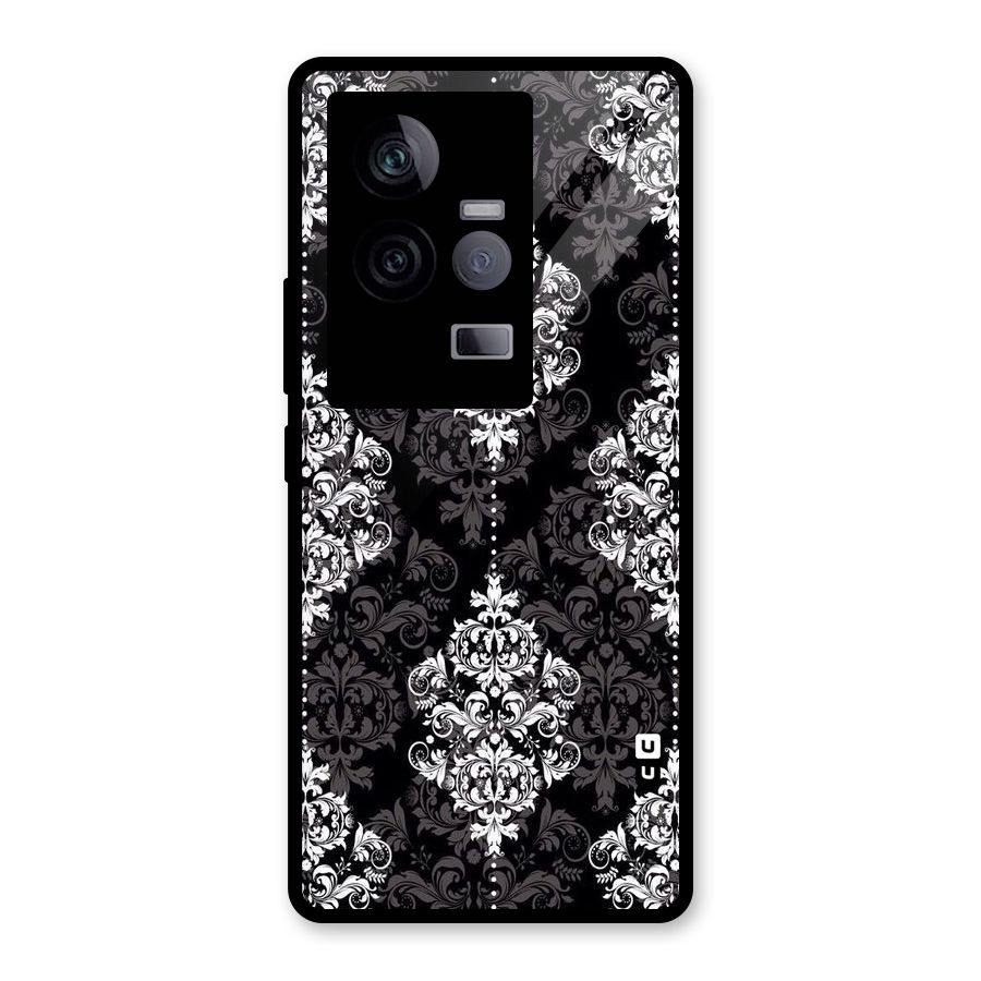 Beautiful Grey Pattern Glass Back Case for Vivo iQOO 11 5G