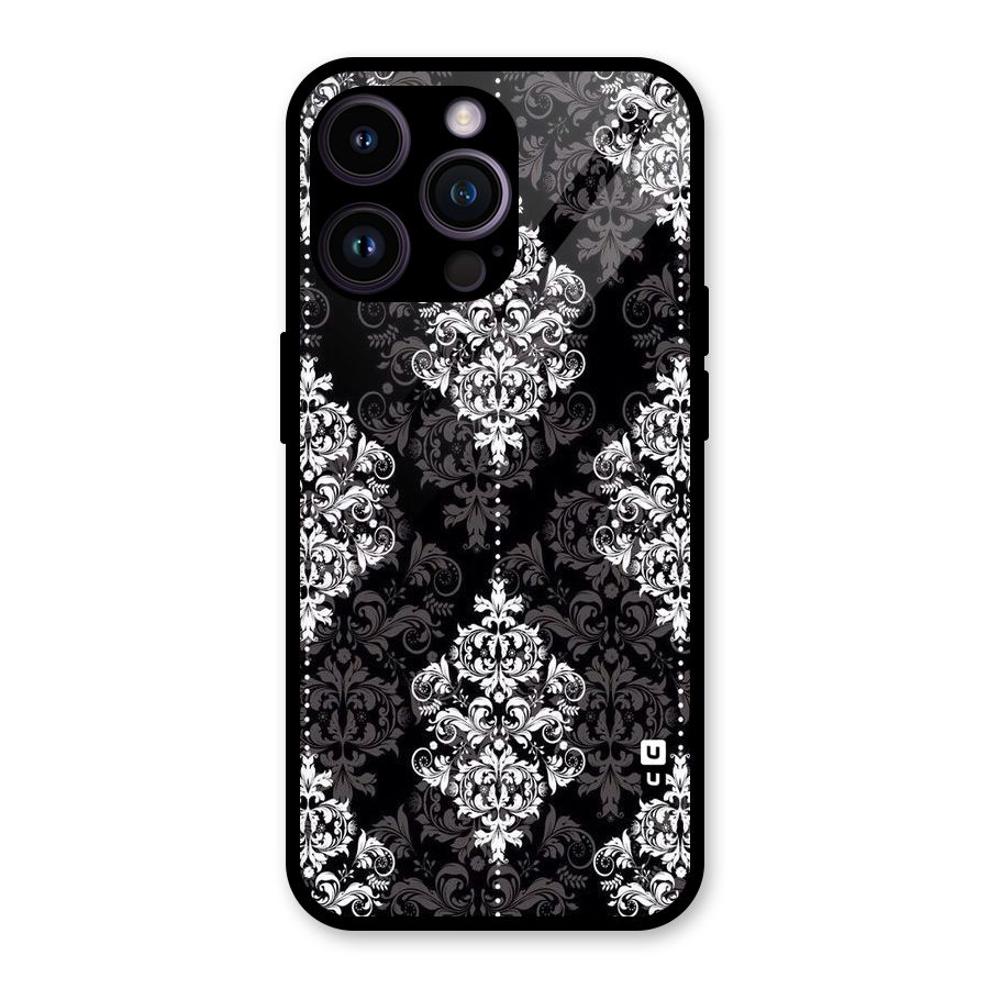 Beautiful Grey Pattern Glass Back Case for iPhone 14 Pro Max