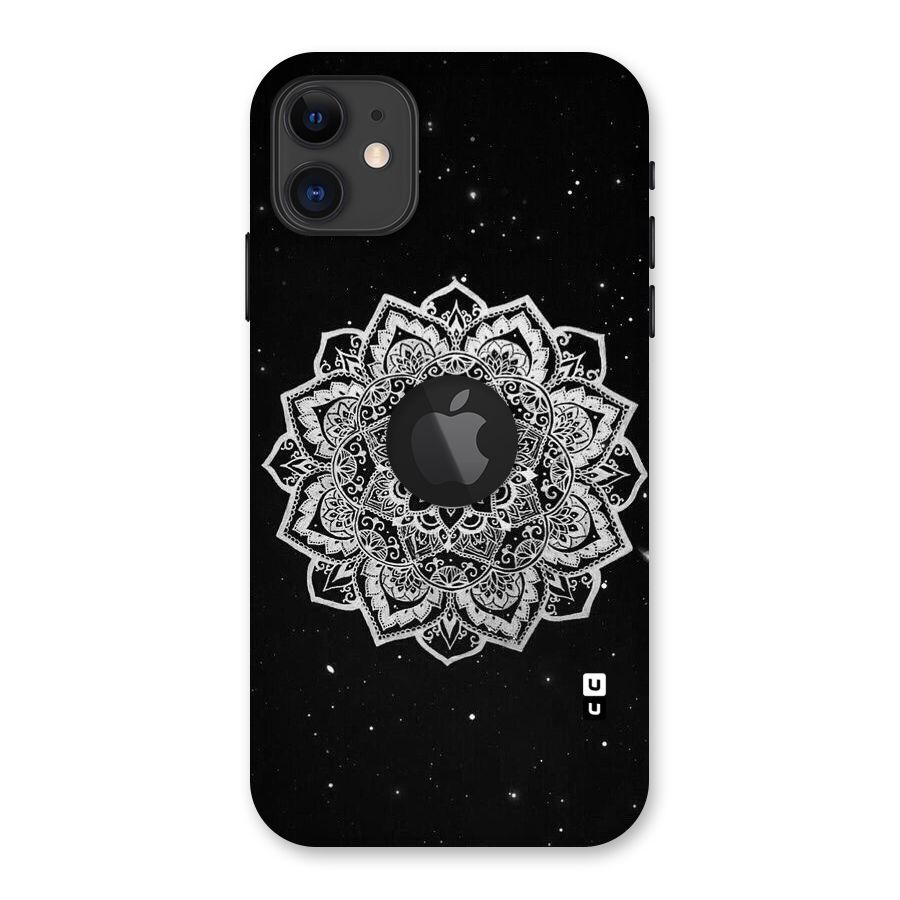 Beautiful Mandala Design Back Case for iPhone 11 Logo Cut