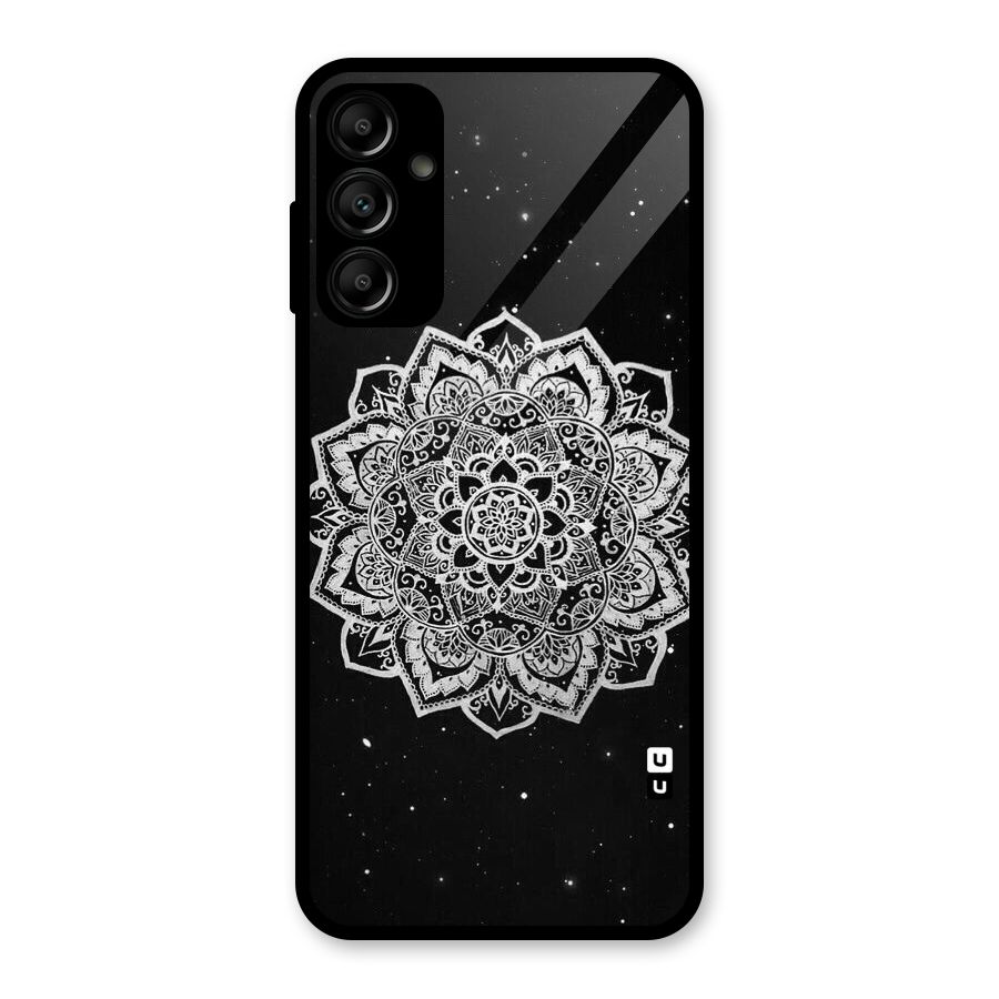 Beautiful Mandala Design Glass Back Case for Galaxy A14 5G