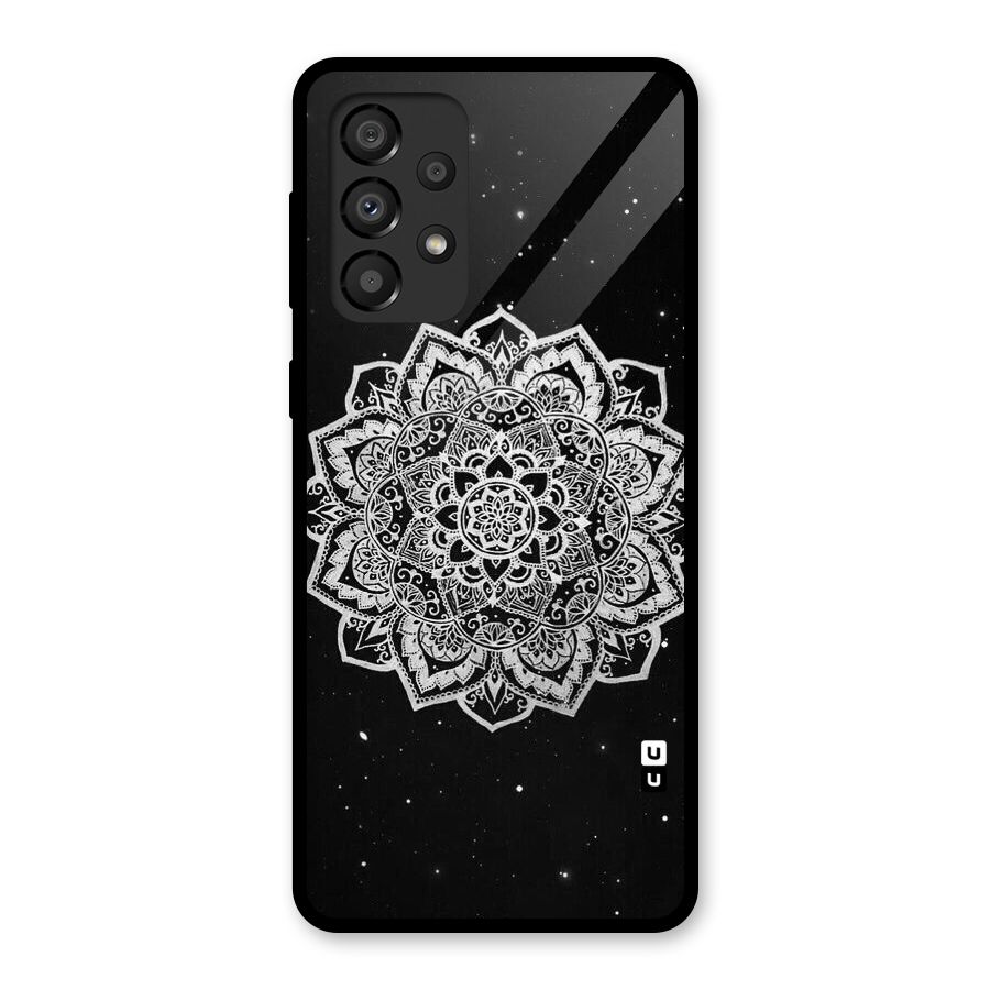 Beautiful Mandala Design Glass Back Case for Galaxy A33 5G