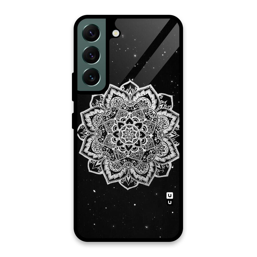 Beautiful Mandala Design Glass Back Case for Galaxy S22 5G