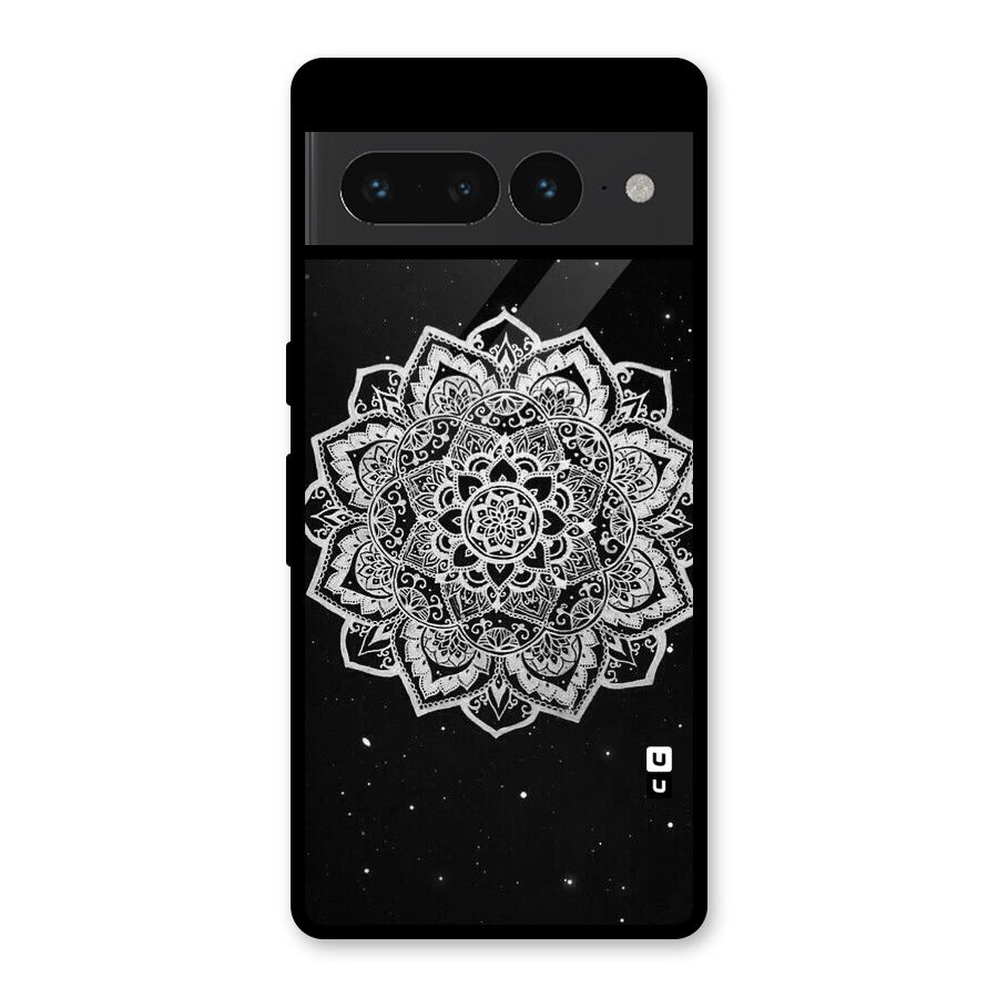 Beautiful Mandala Design Glass Back Case for Google Pixel 7 Pro