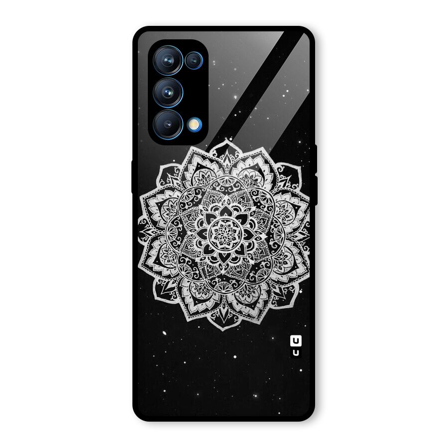 Beautiful Mandala Design Glass Back Case for Oppo Reno5 Pro 5G