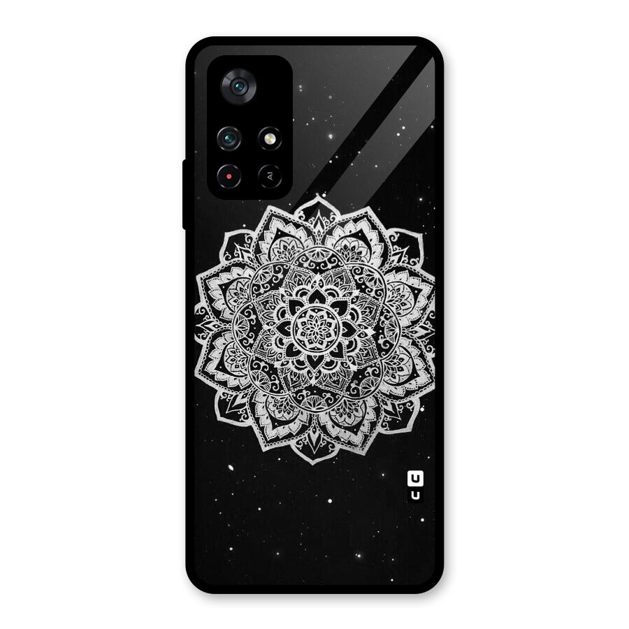 Beautiful Mandala Design Glass Back Case for Poco M4 Pro 5G