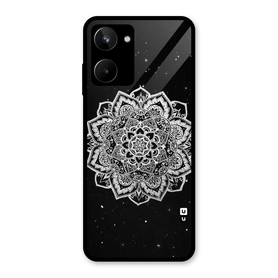 Beautiful Mandala Design Glass Back Case for Realme 10