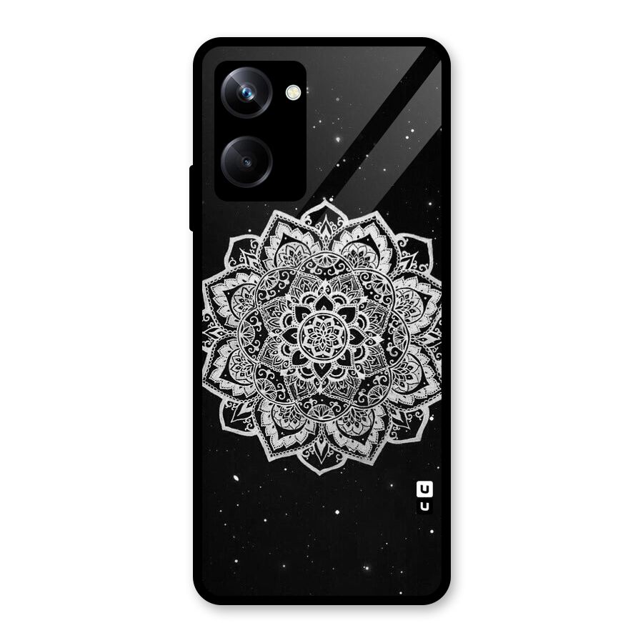 Beautiful Mandala Design Glass Back Case for Realme 10 Pro