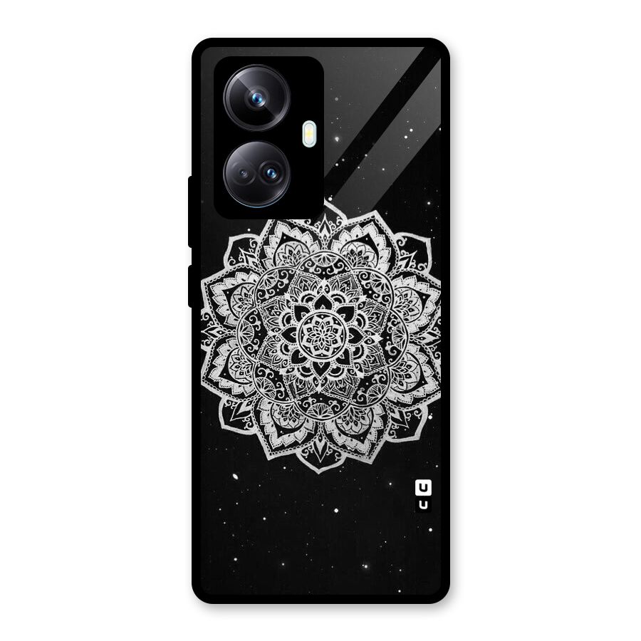 Beautiful Mandala Design Glass Back Case for Realme 10 Pro Plus