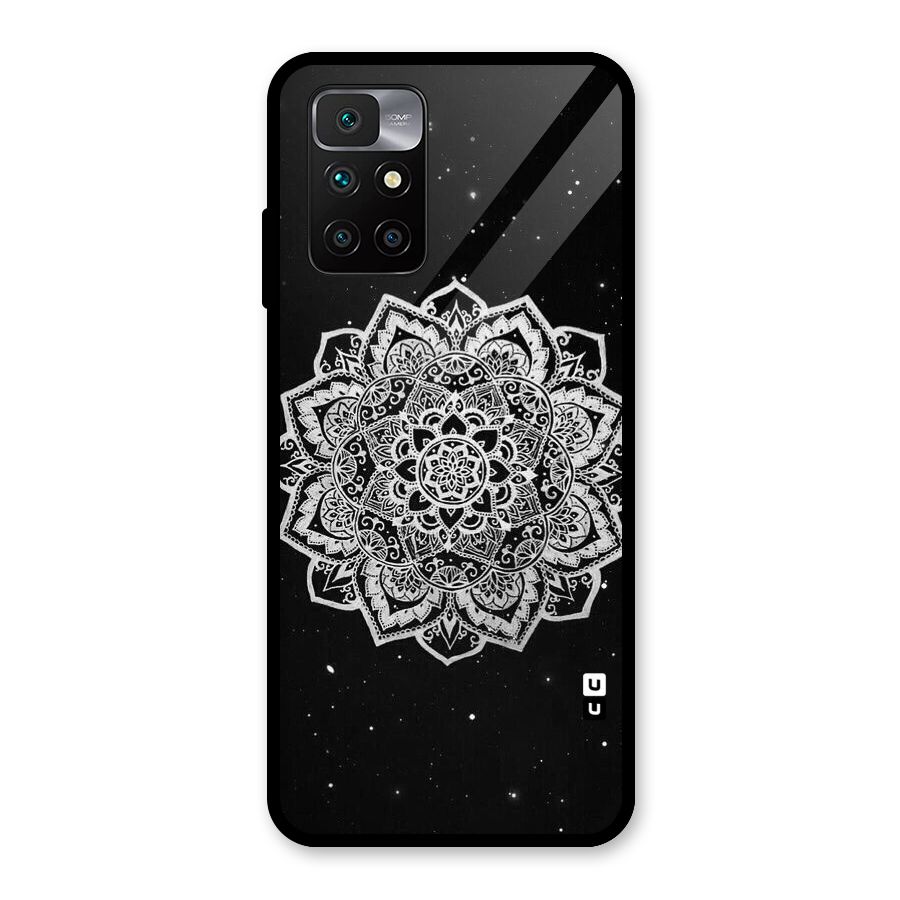 Beautiful Mandala Design Glass Back Case for Redmi 10 Prime