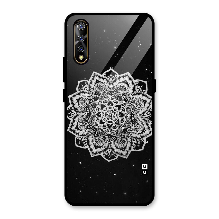 Beautiful Mandala Design Glass Back Case for Vivo S1
