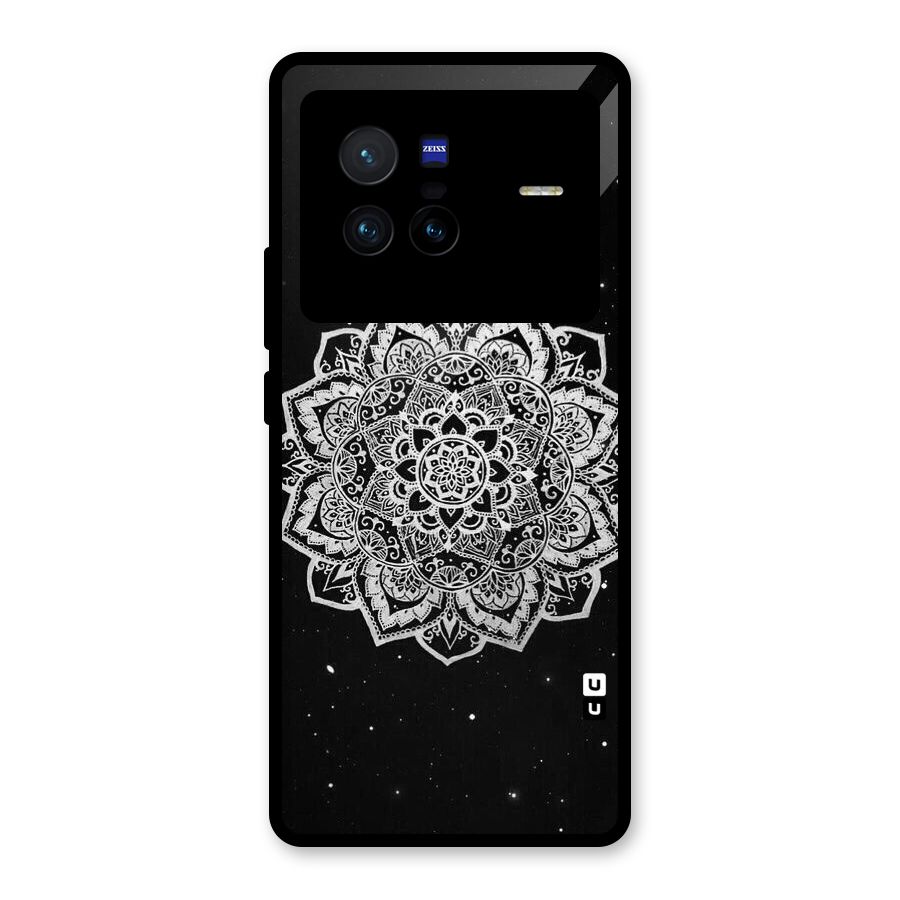 Beautiful Mandala Design Glass Back Case for Vivo X80