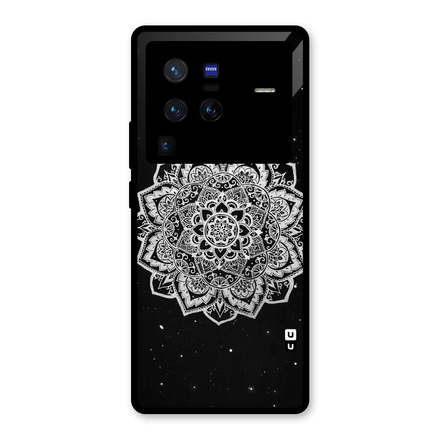 Beautiful Mandala Design Glass Back Case for Vivo X80 Pro