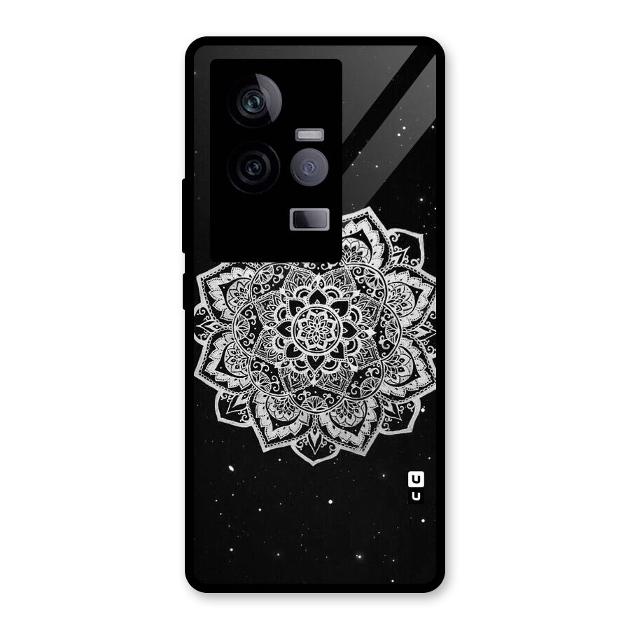 Beautiful Mandala Design Glass Back Case for Vivo iQOO 11 5G
