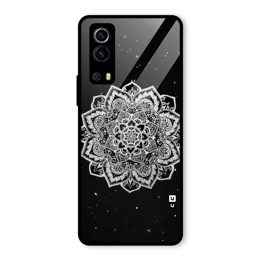 Beautiful Mandala Design Glass Back Case for Vivo iQOO Z3