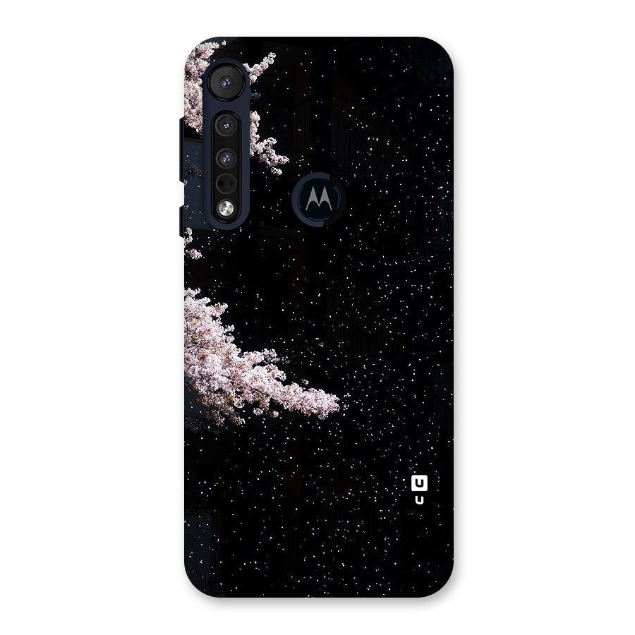 Beautiful Night Sky Flowers Back Case for Motorola One Macro