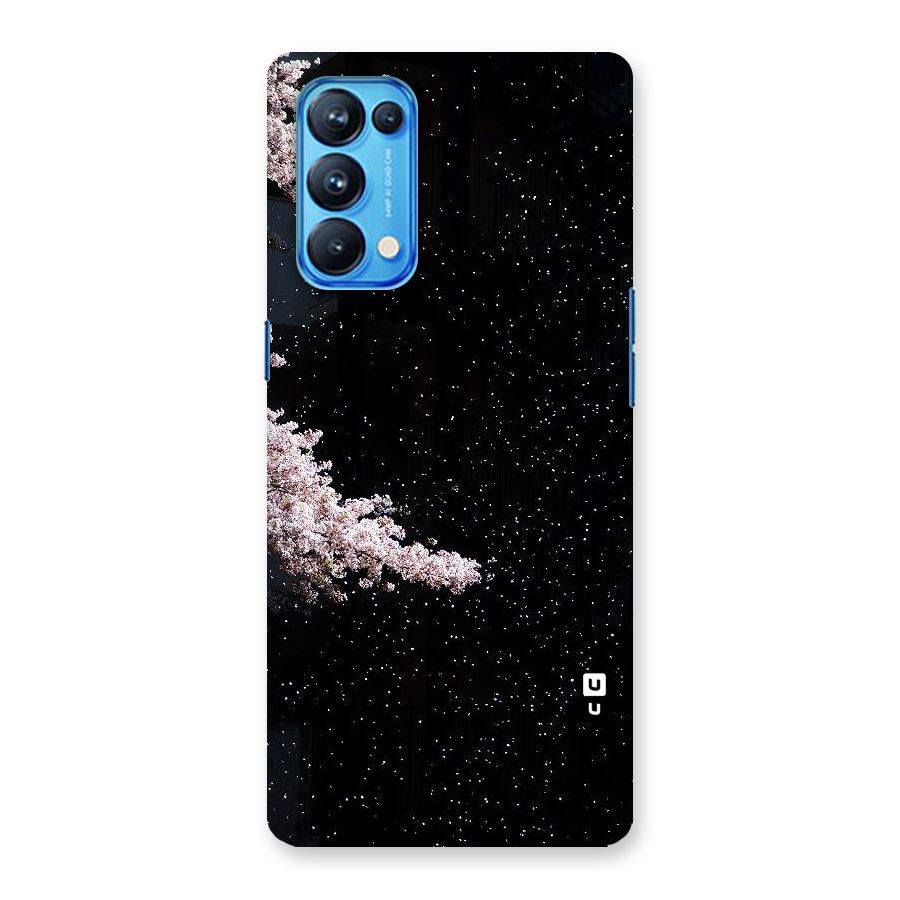 Beautiful Night Sky Flowers Back Case for Oppo Reno5 Pro 5G