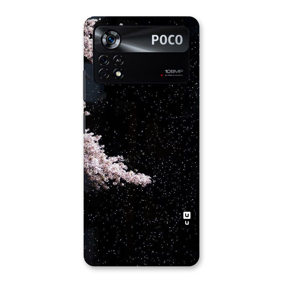 Beautiful Night Sky Flowers Back Case for Poco X4 Pro 5G