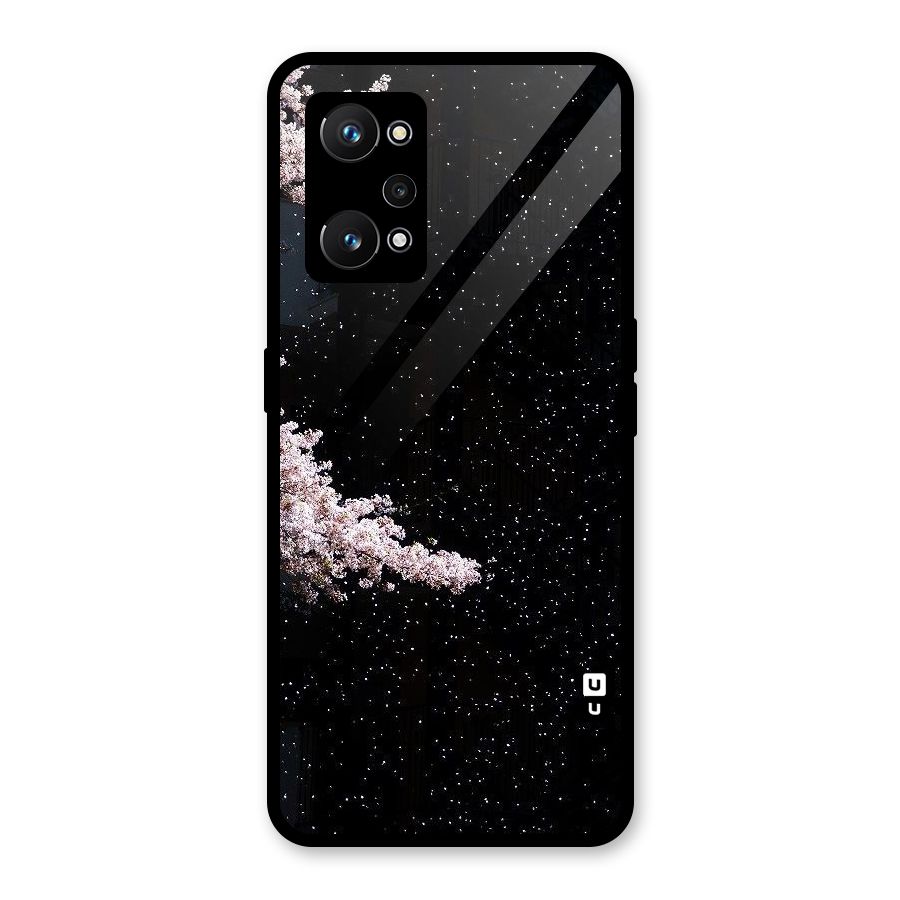 Beautiful Night Sky Flowers Glass Back Case for Realme GT Neo 3T